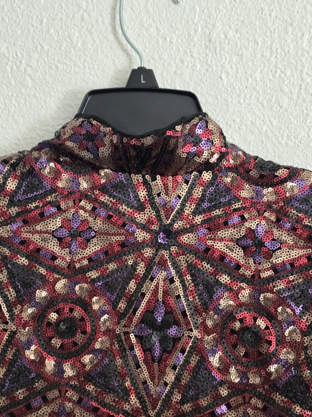 Alberto Makali Multi-Metallic Sequin Open-Front Blazer - Picture 8 of 11